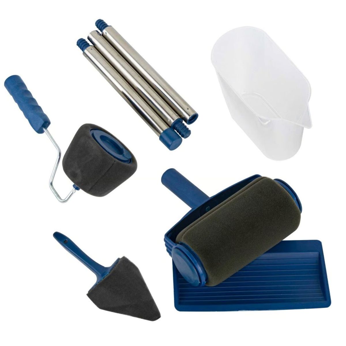 MOVI - Set de Rodillo para Pintar 3 en 1 (Recargable, Antiderrame y Portátil)