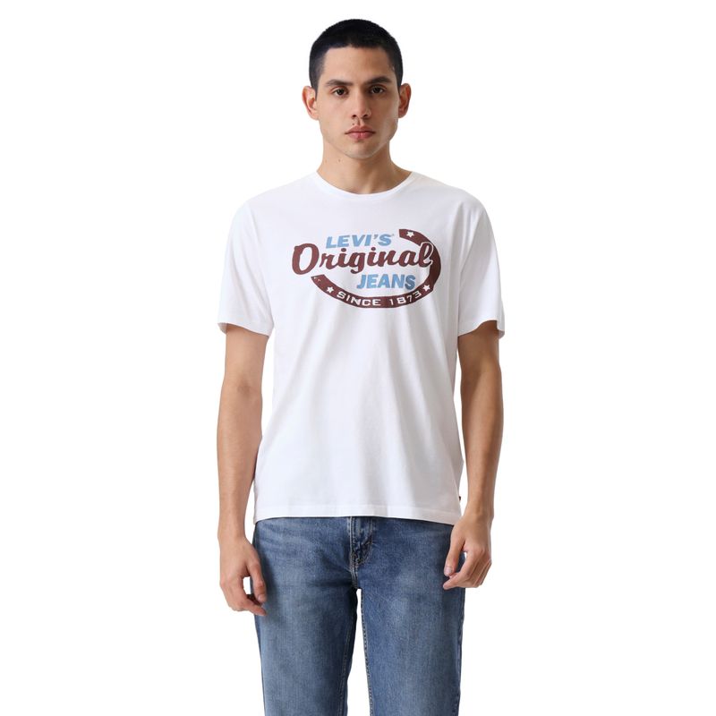 LEVIS - Polera Hombre Graphic Crewneck Tee Blanco Levis
