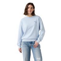 Polerón Mujer Graphic Heritage Crew Celeste