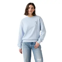 LEVIS - Polerón Mujer Graphic Heritage Crew Celeste