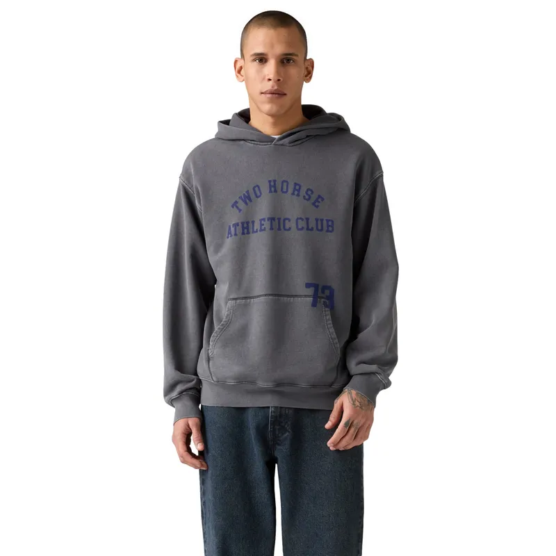 LEVIS - Polerón Hombre Two Horse Boxy Hoodie Gris Levis