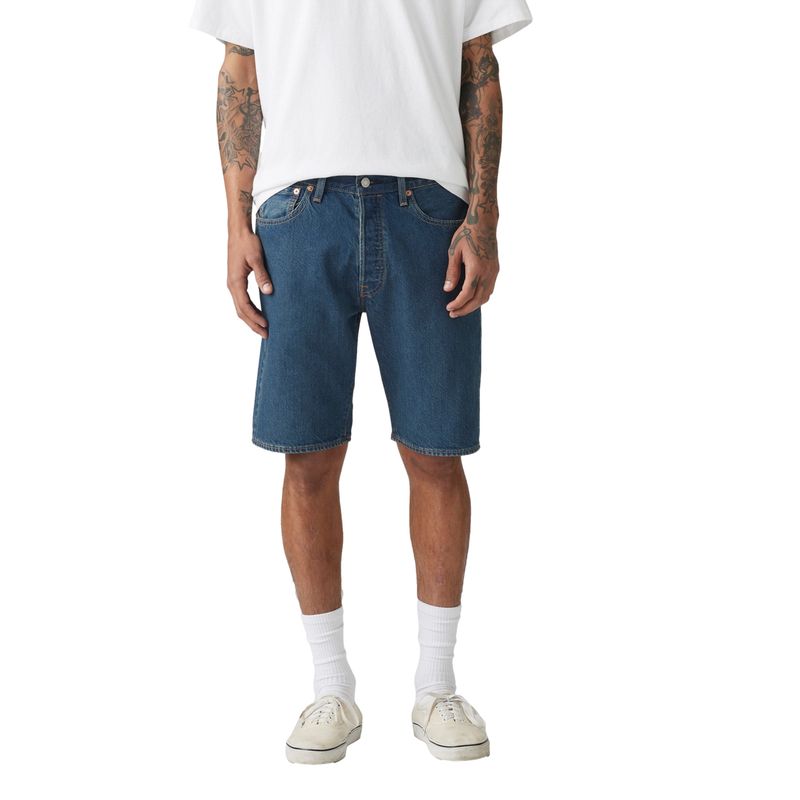 LEVIS - Shorts Hombre 501 original Azul Levis