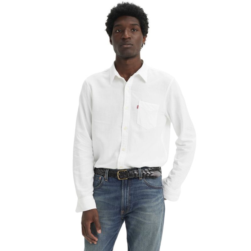 LEVIS - Camisa Hombre 1 Pocket Standard Blanco Levis