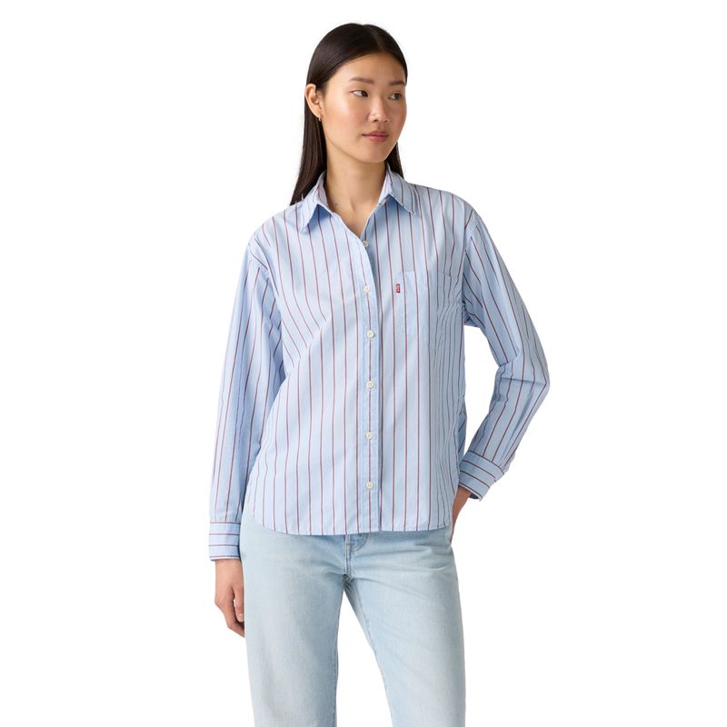 LEVIS - Blusa Mujer Harlie Shirt Celeste Levis