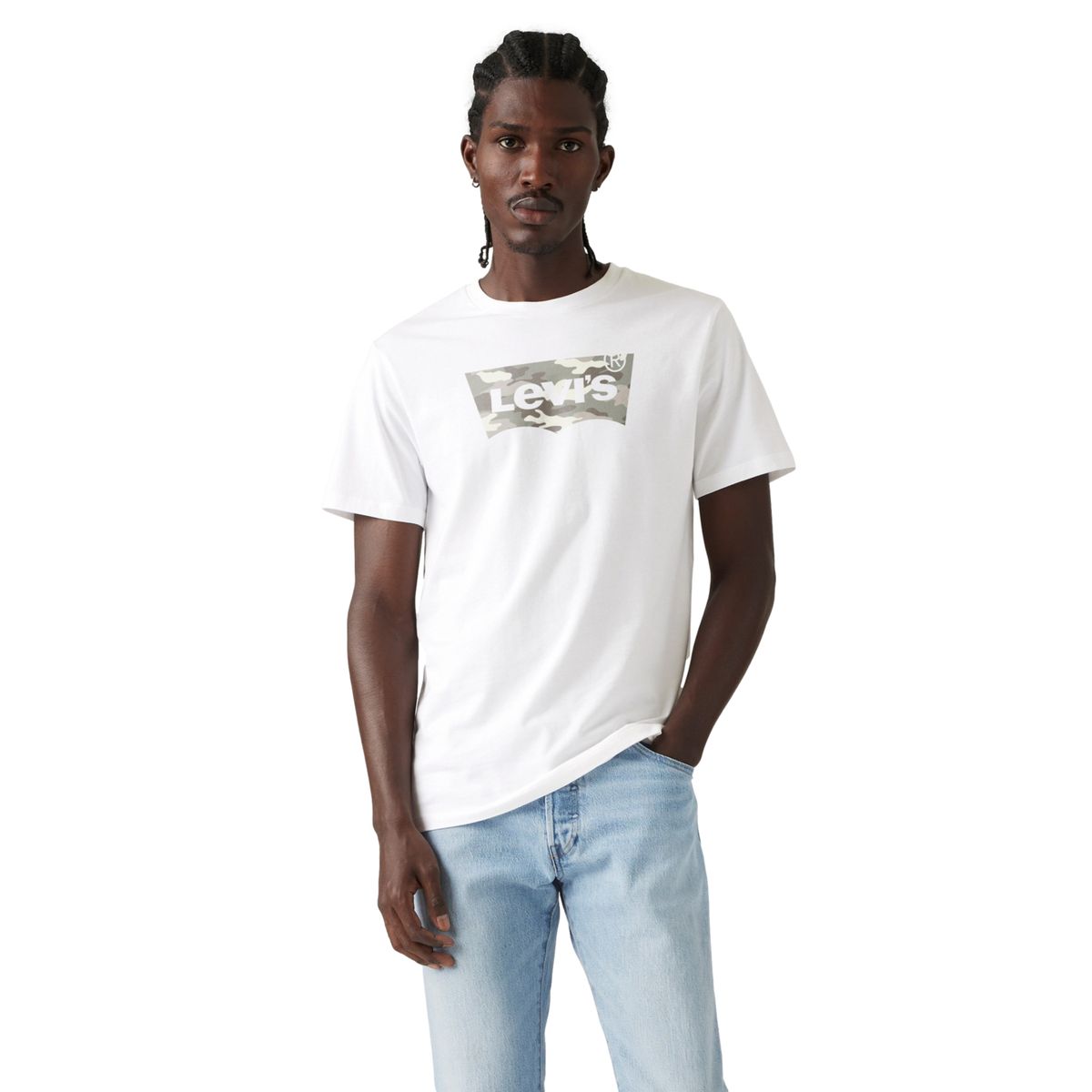 LEVIS - Polera Hombre Graphic Crewneck Tee Blanco Levis