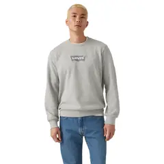 LEVIS - Polerón Hombre Standard Graphic Crew Gris