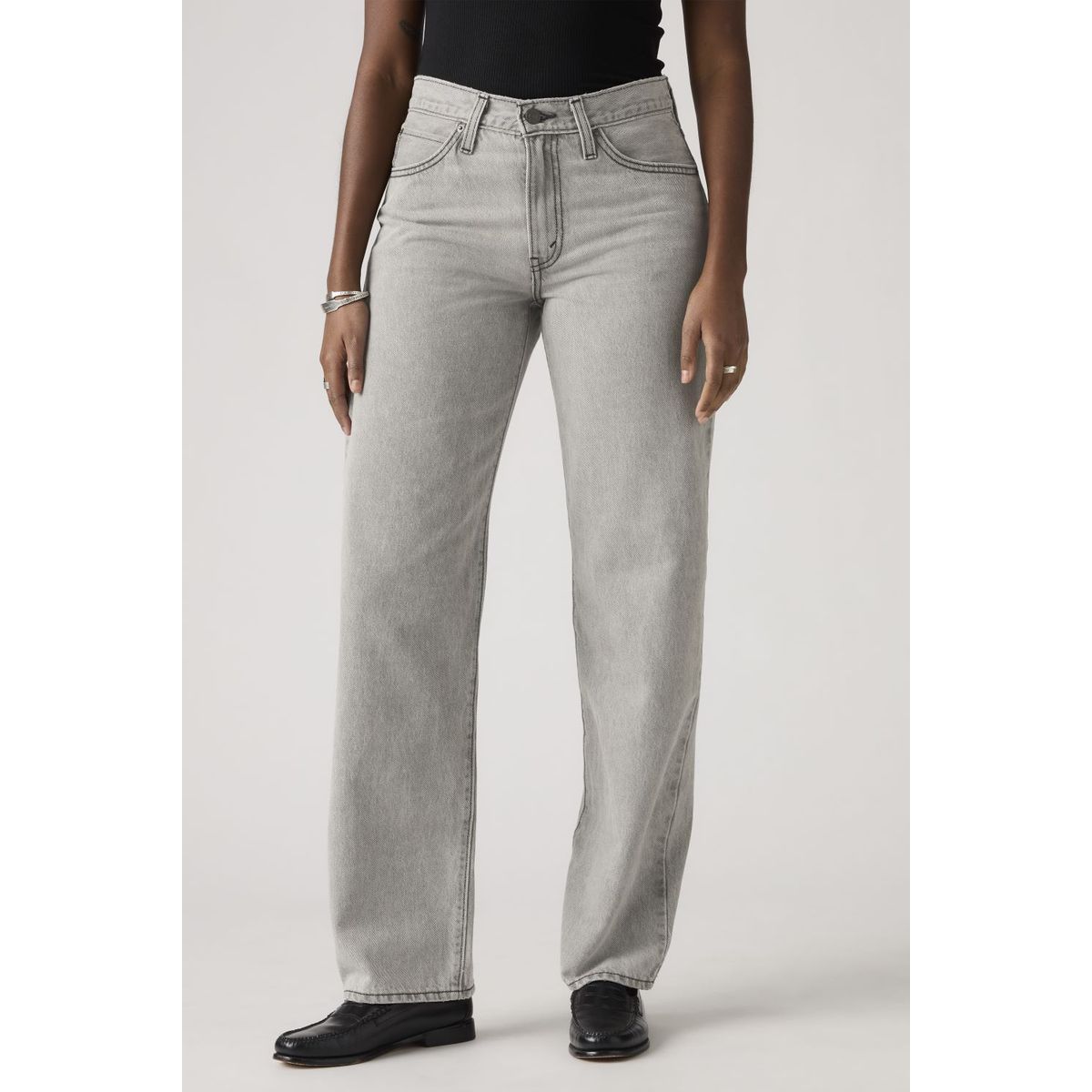 LEVIS - Jeans Mujer 94 Baggy Gris Levis