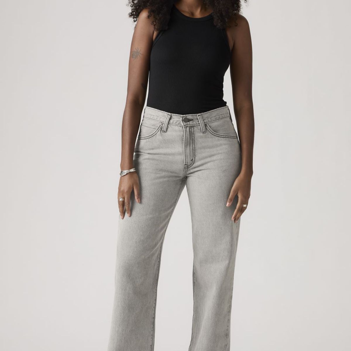 LEVIS - Jeans Mujer 94 Baggy Gris Levis