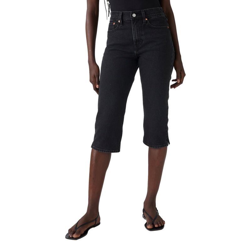 LEVIS - Jeans Mujer Wedgie Capri Negro Levis