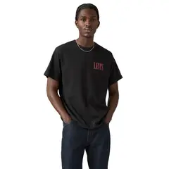 LEVIS - Polera Hombre Relaxed Fit Tee Negro