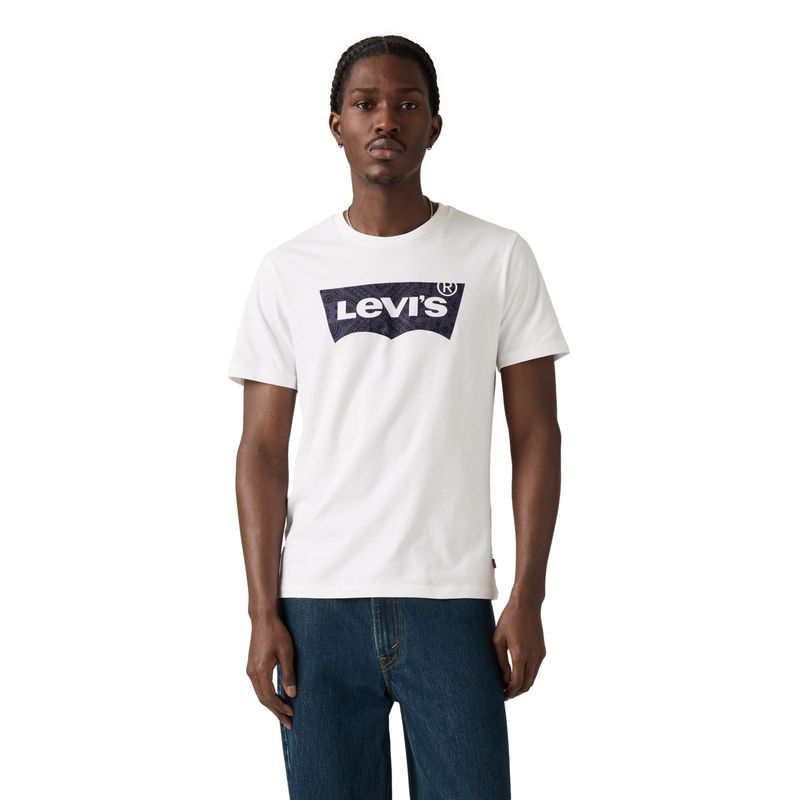 LEVIS - Polera Hombre Graphic Crewneck Tee Blanco Levis
