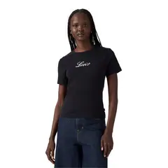 LEVIS - Polera Mujer Graphic Rickie Tee Negro