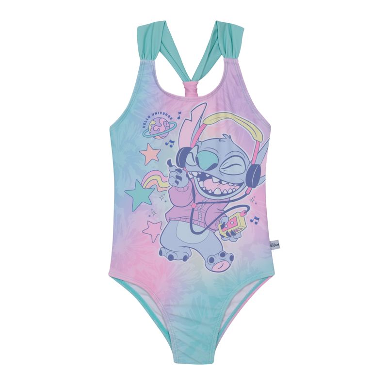 DISNEY - Traje de Baño Niña Entero UV50 Stitch Disney - Verde