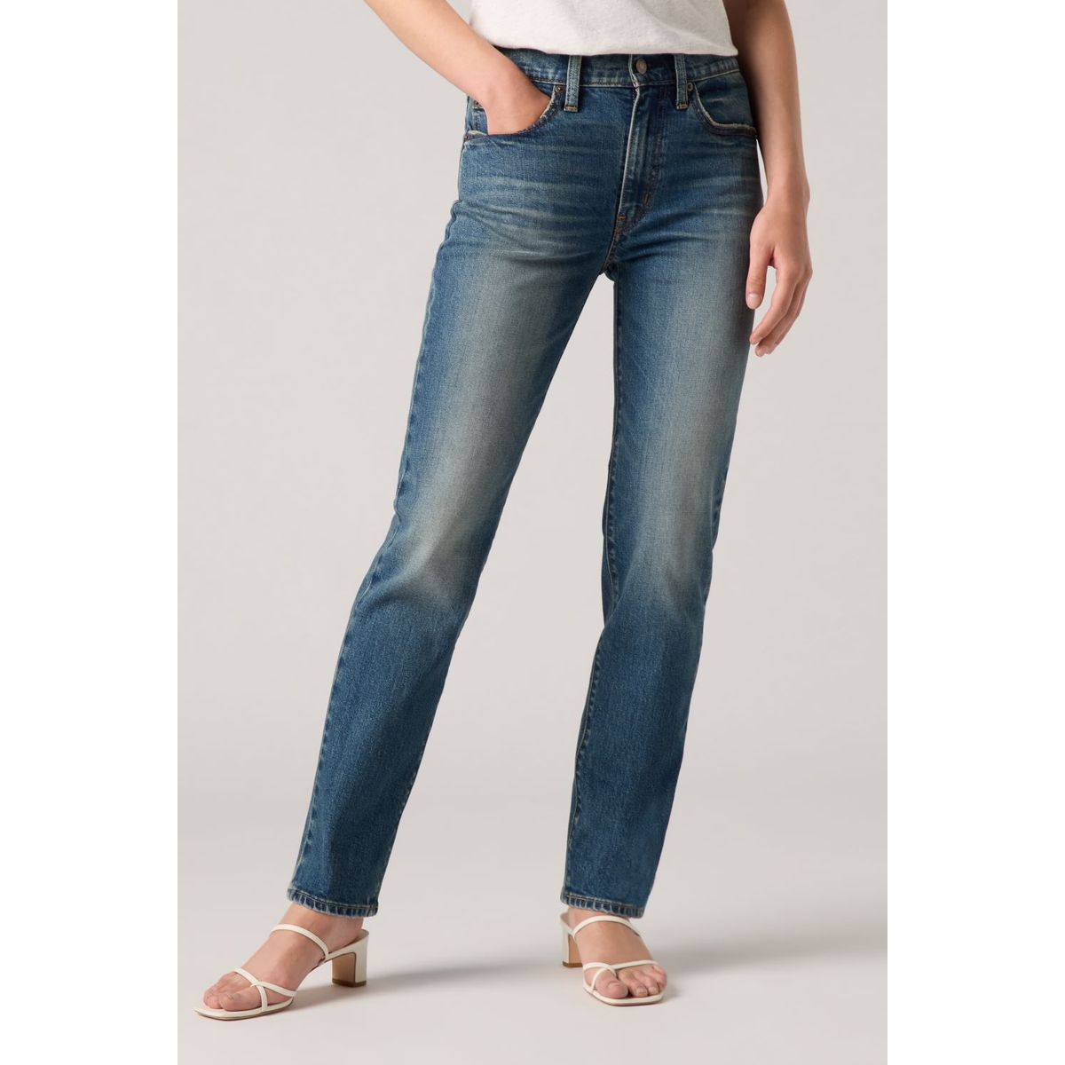 LEVIS - Jeans Mujer 724 High Rise Straight Azul Levis
