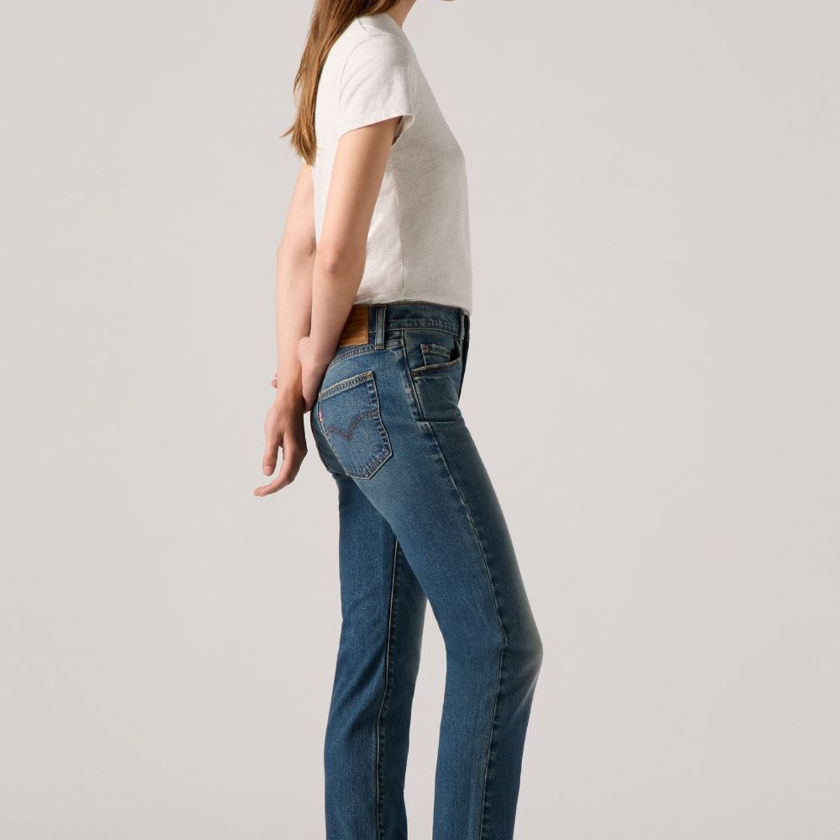 LEVIS - Jeans Mujer 724 High Rise Straight Azul Levis