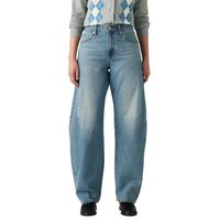 Jeans Mujer Baggy Dad Barrel Celeste