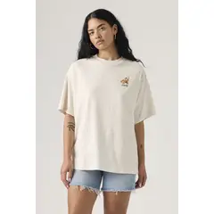 LEVIS - Polera Mujer Graphic Short Stack Tee Beige