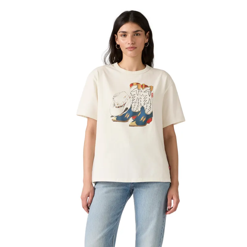 LEVIS - Polera Mujer Tabor Tee Blanco Levis