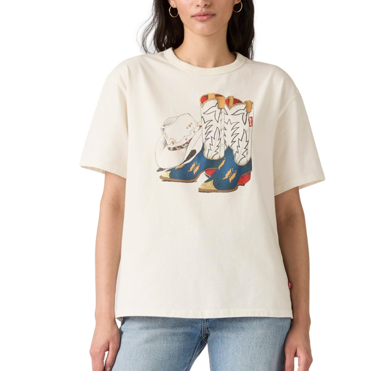 LEVIS - Polera Mujer Tabor Tee Blanco Levis