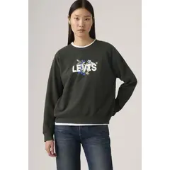 LEVIS - Polerón Mujer Everyday Crew Negro