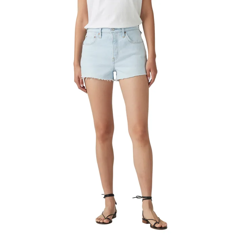 LEVIS - Shorts Mujer 501 Original Short Celeste Levis