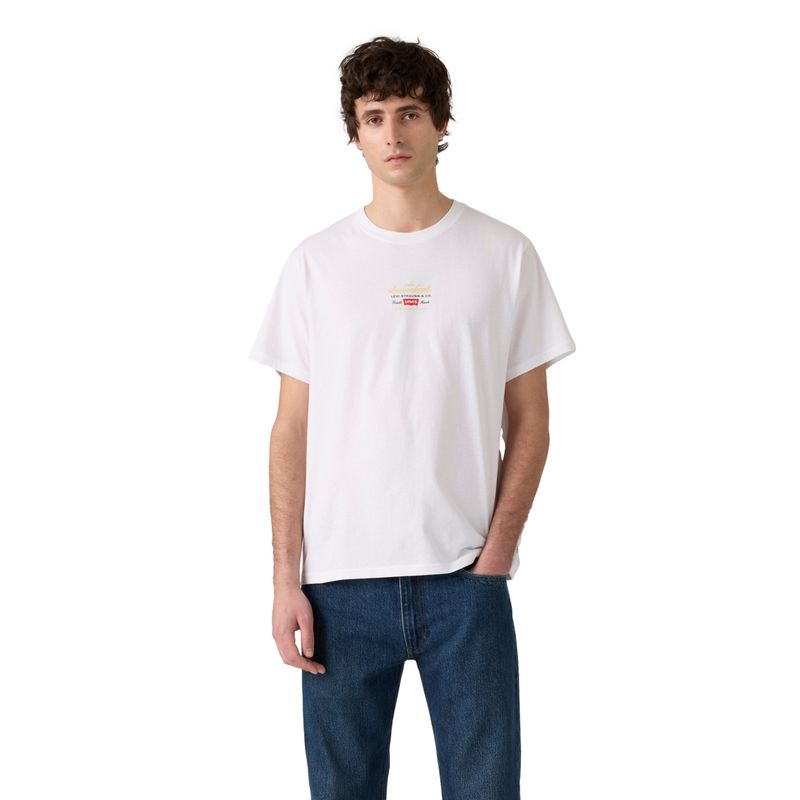LEVIS - Polera Hombre Relaxed Fit Tee Blanco Levis