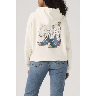 Imagen 2 del producto Polerón Mujer Leo Hoodie Blanco