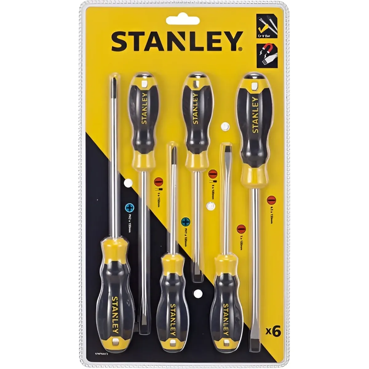 STANLEY - Set Juego 6 Pzs Destornilladores Stanley Stmt66672-840