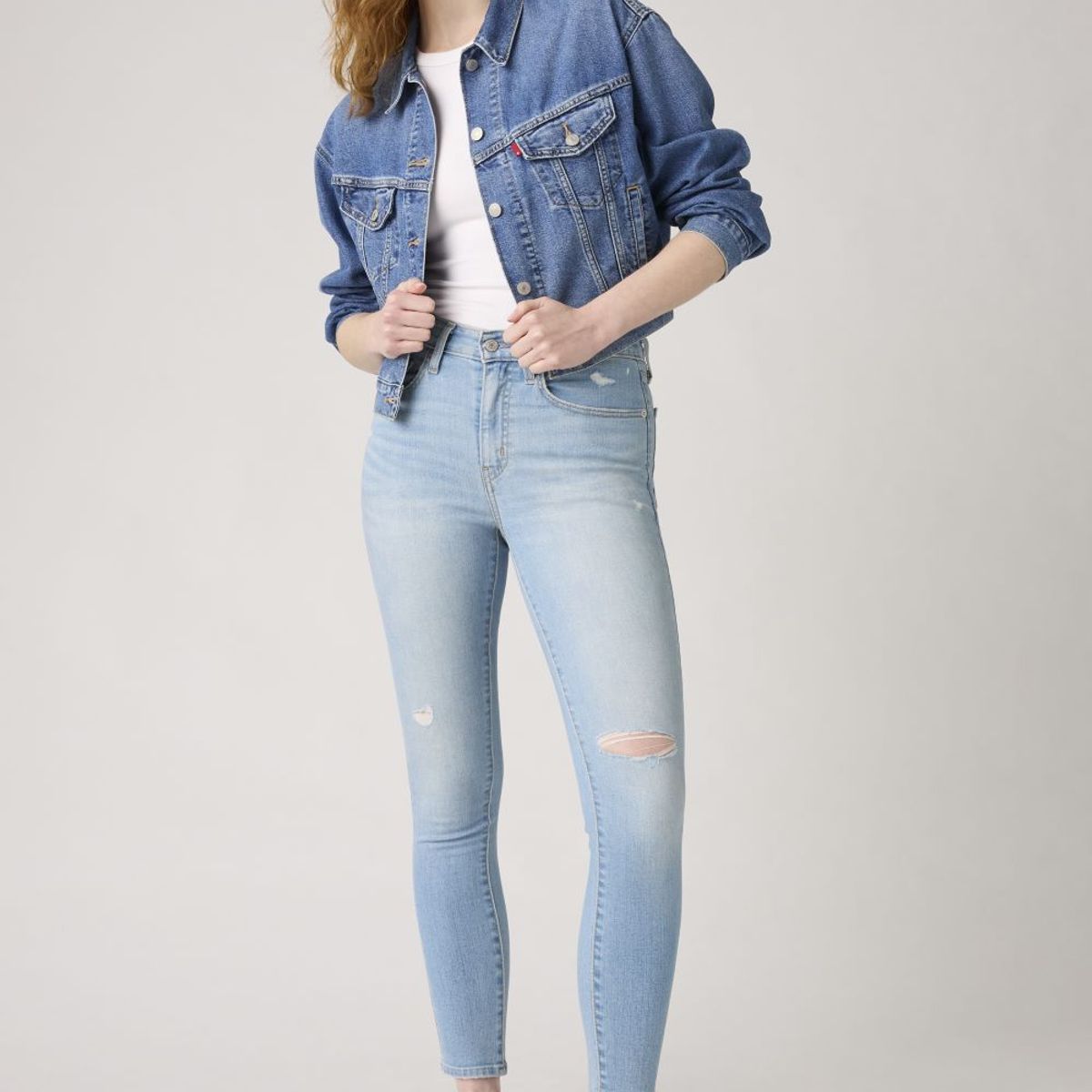 LEVIS - Jeans Mujer 721 High Rise Skinny Celeste Levis