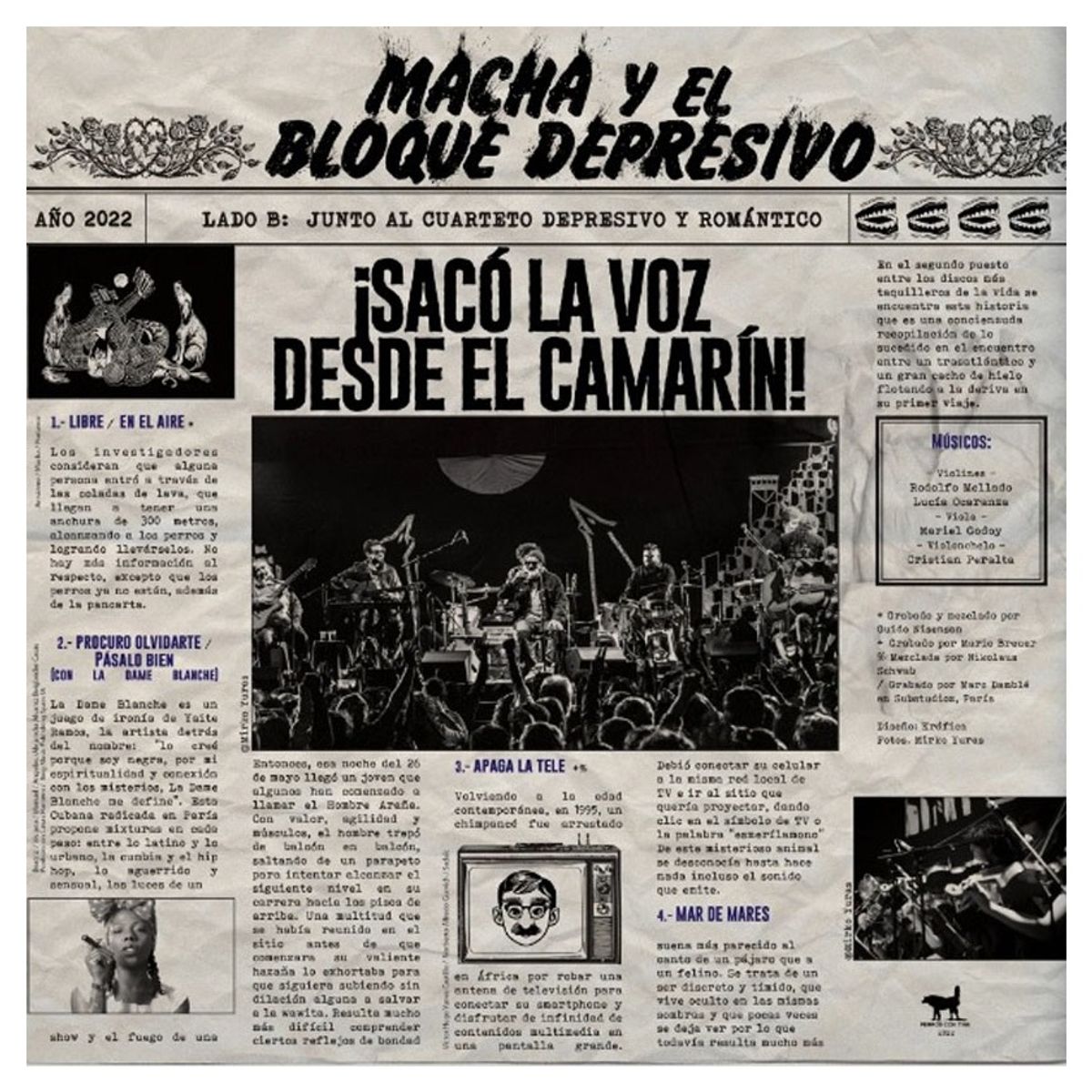 HITWAY MUSIC - MACHA Y EL BLOQUE DEPRESIVO - SACÓ LA VOZ DESDE EL CAMARIN - VINILO