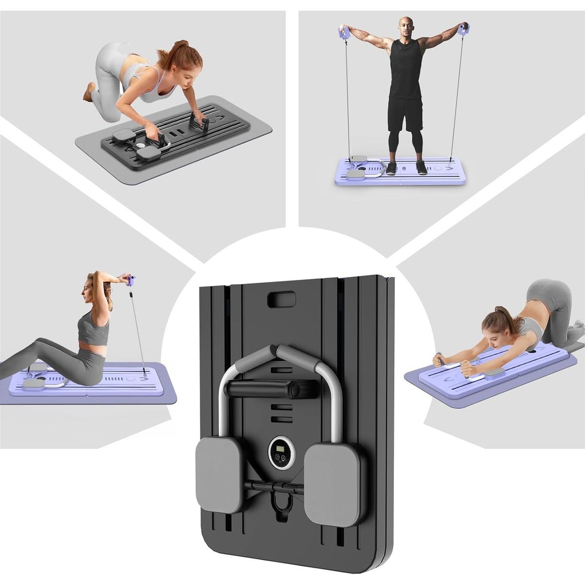 GENERICO - Tabla De Entrenamiento Fitness Multifuncional 6 En 1