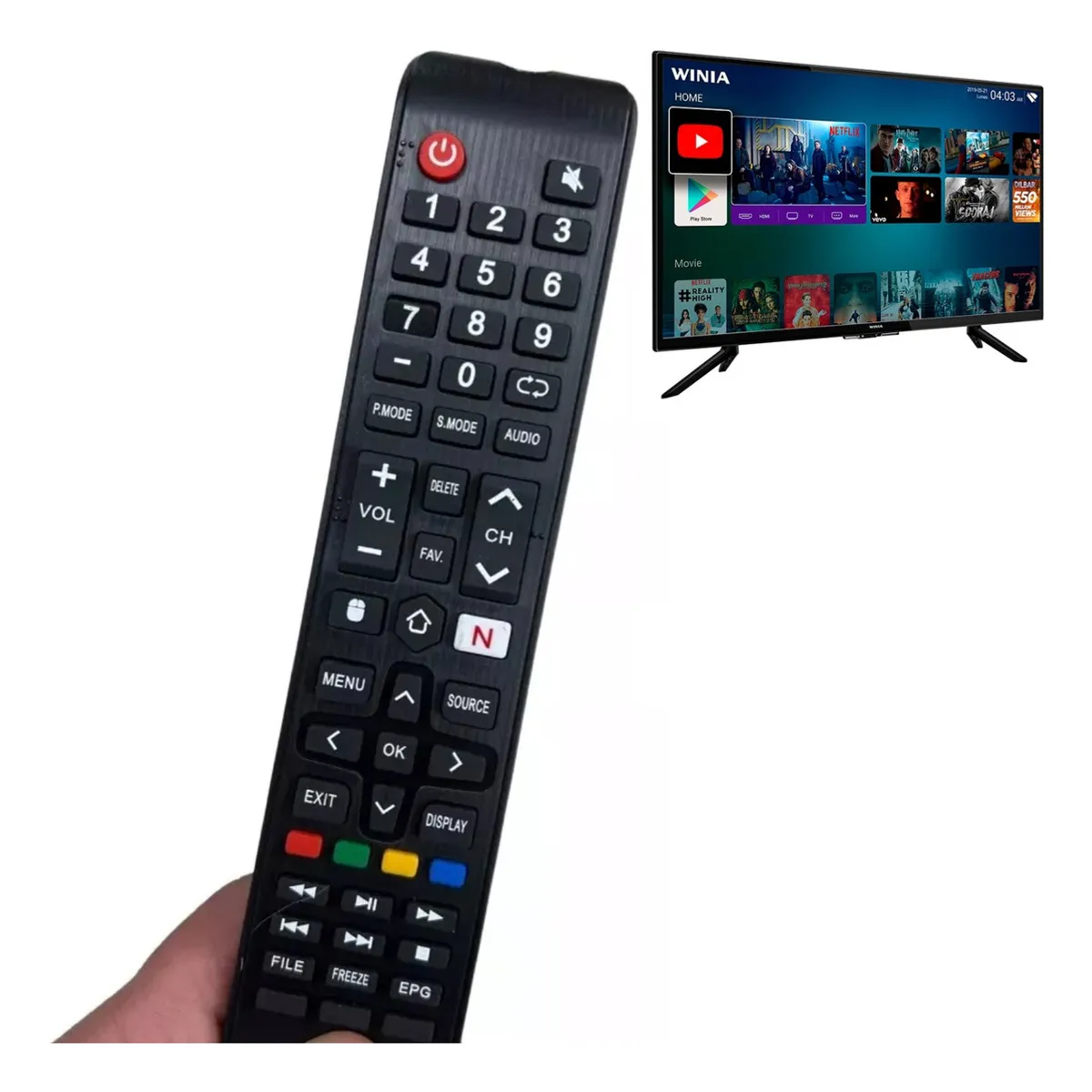 GENERICO - Control Remoto Para Winia Smart Tv Rc802ba L43v750bas