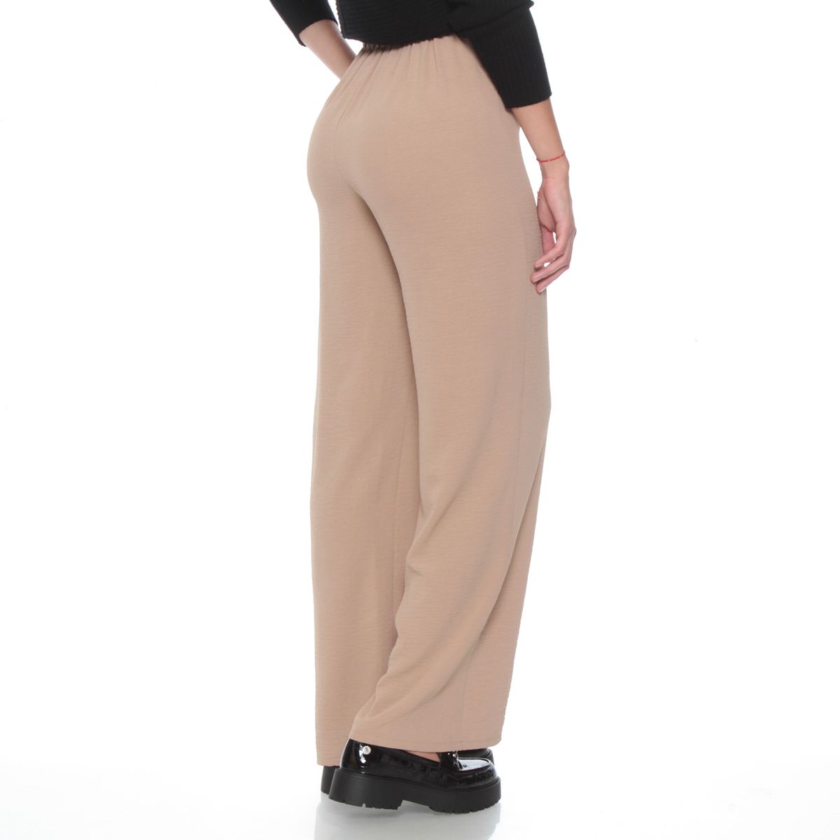 WADOS - PANTALON RECTO TIRO ALTO PRETINA ELASTICADO