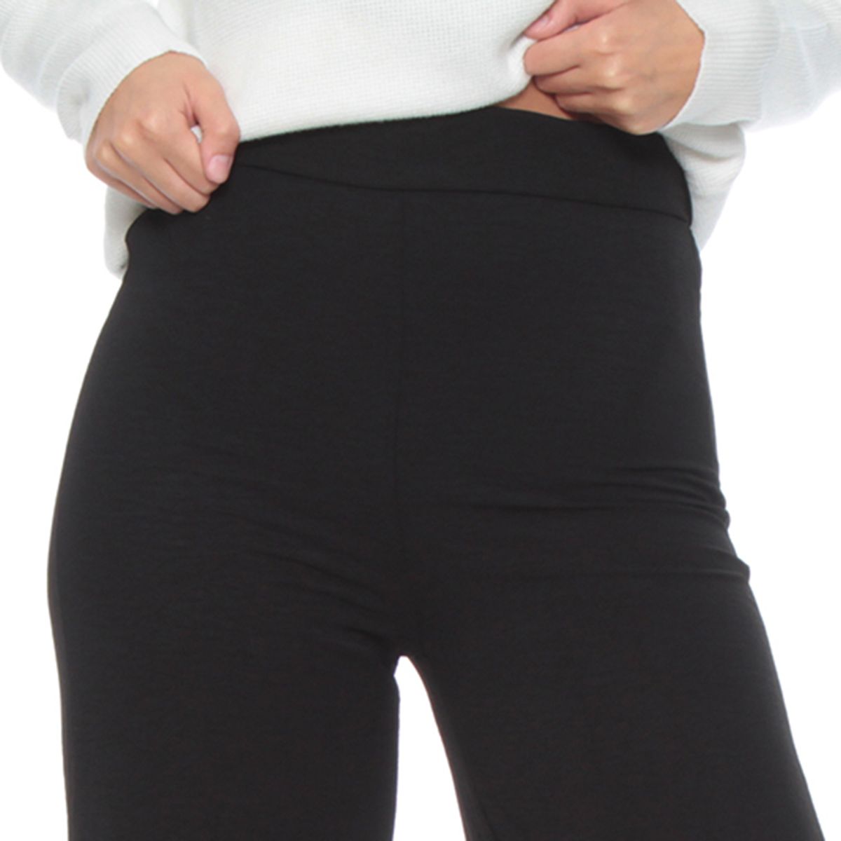 WADOS - PANTALON RECTO TIRO ALTO PRETINA ELASTICADO