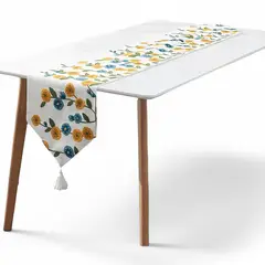 GENERICO - Camino De Mesa Bordado Medida 32x180cm Corredor De Mesa Poliéster