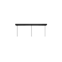 GENERICO - Base 80CM Rectangular 3 Lámparas D20cm