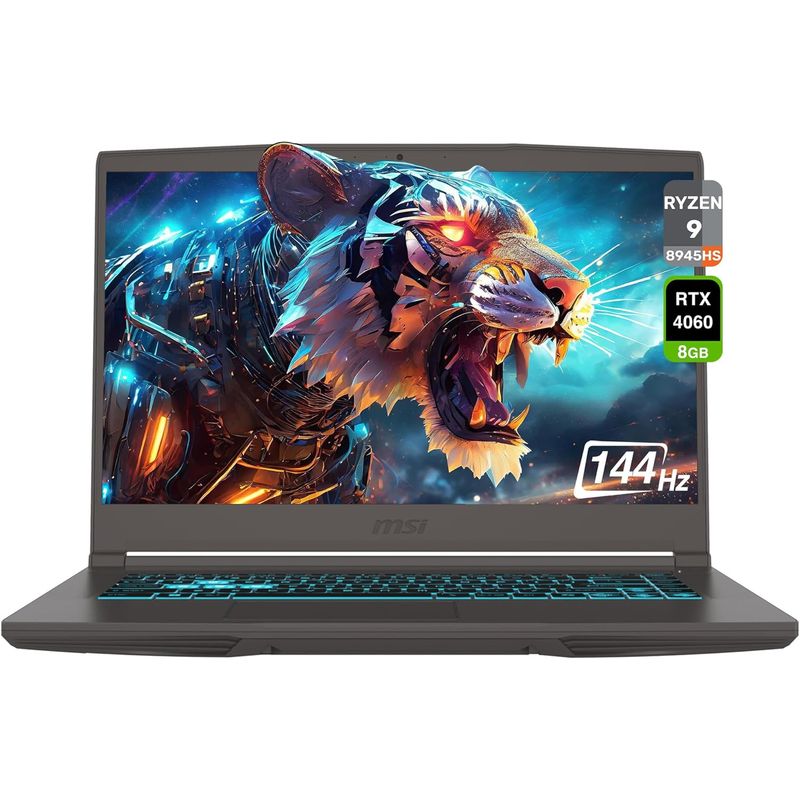 MSI - Notebook Gamer MSI Thin A15 15.6" 144 Hz Ryzen 9 8945HS 16GB RAM 1 TB SSD RTX 4060