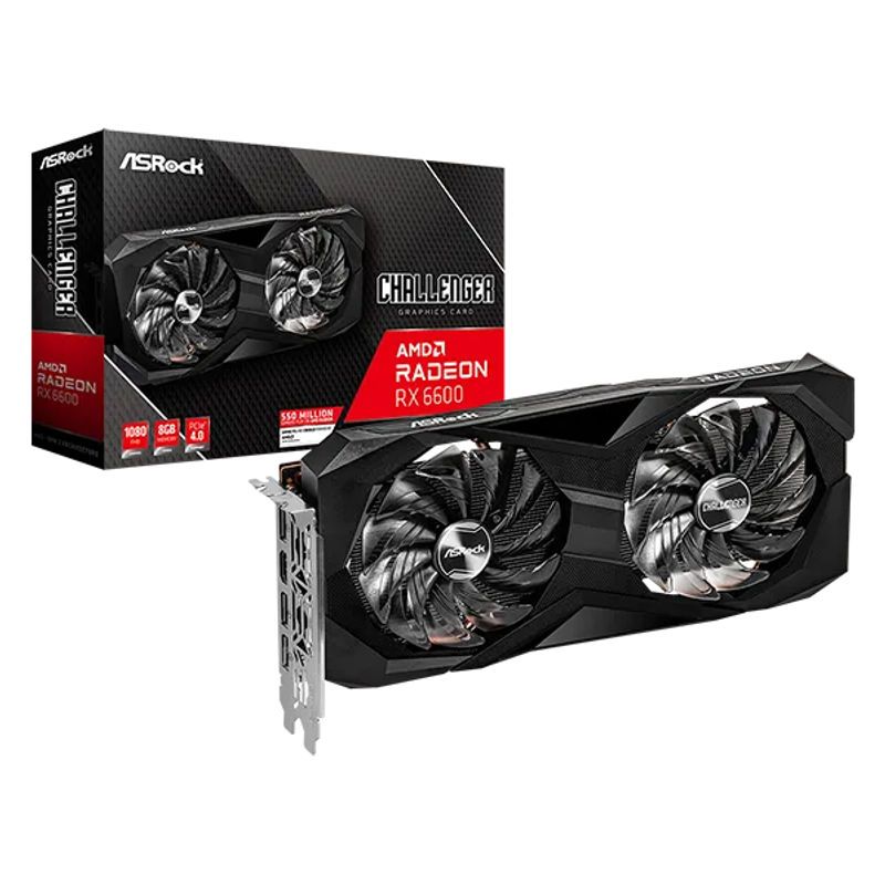 AMD CORP - ASRock RADEON RX6600 CHALLENGER D 8G DUAL FAN