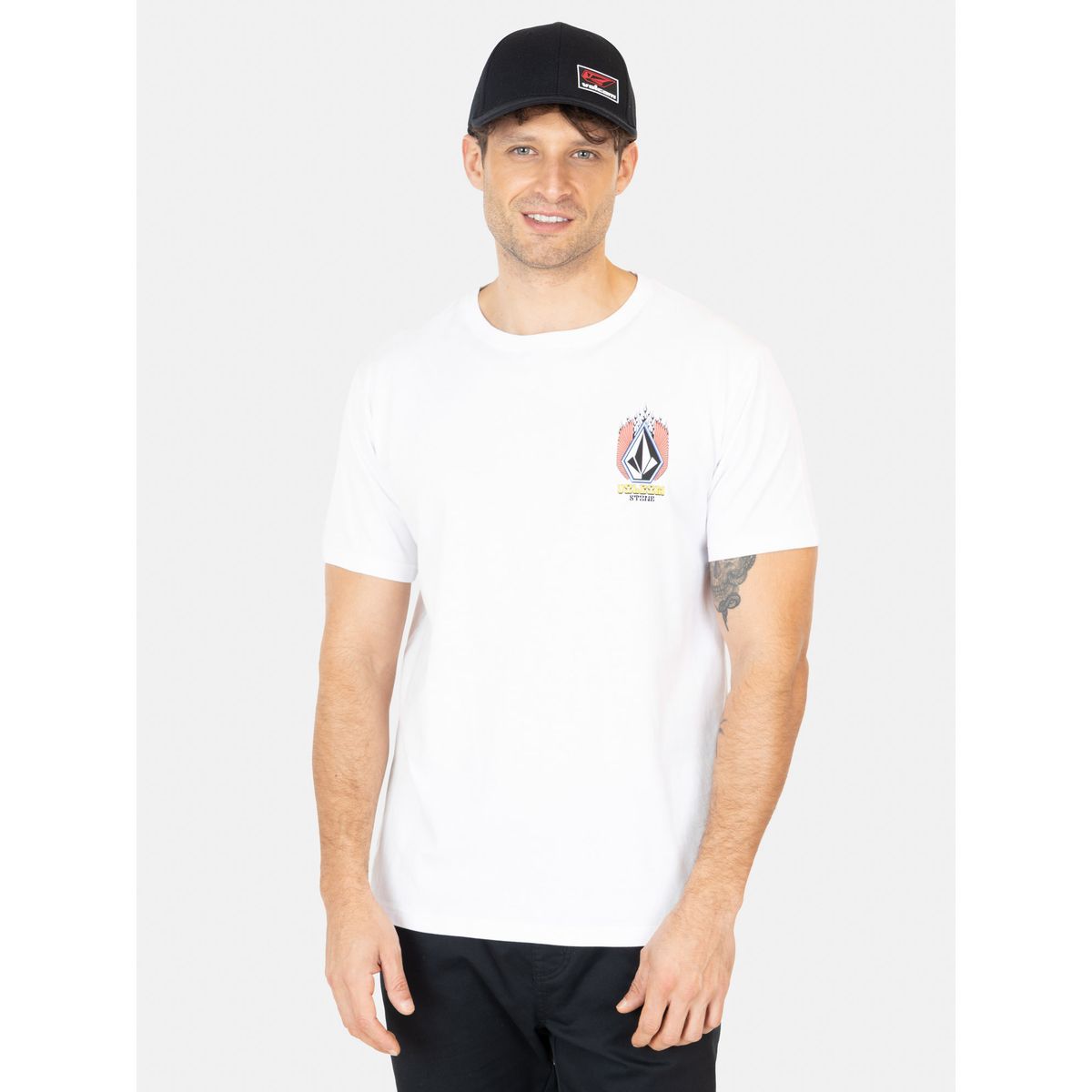 VOLCOM - Polera MC Dragginstone Blanco Hombre Volcom - Blanco