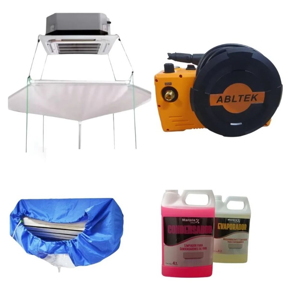 GENERICO - Kit Para Mantención Aire Acondicionado Refrigeración 5 En 1