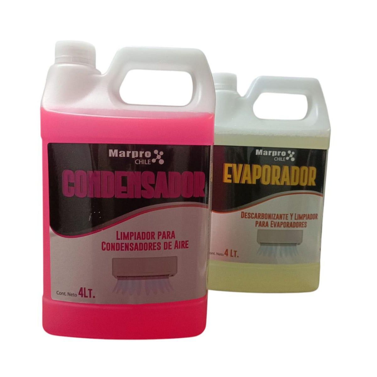 GENERICO - KIT Liquidos mantención aires acondicionados CONDENSADOR Y EVAPORADOR