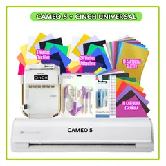 SILHOUETTE - Cameo 5 + ENCUADERNADORA CINCH UNIVERSAL + INSUMOS