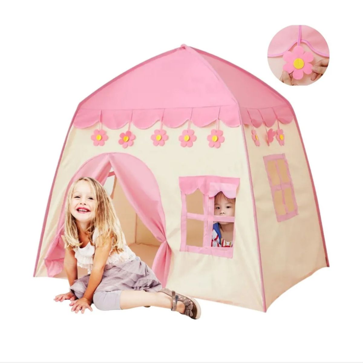 GENERICO - Carpa Infantil Niña Plegable rosada