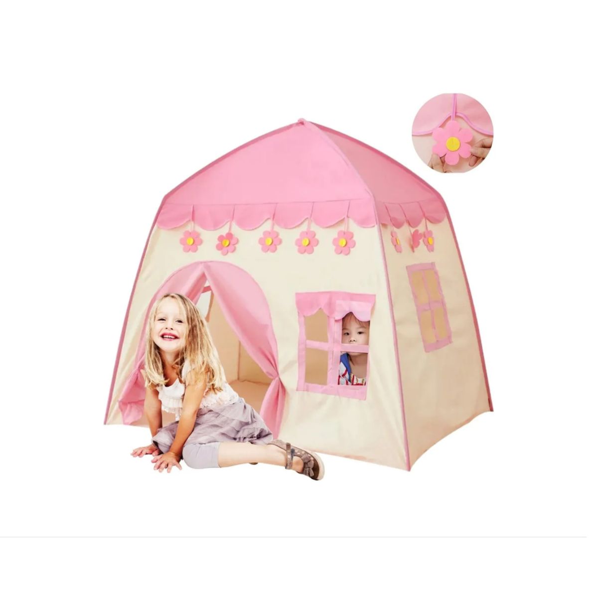 GENERICO - Carpa Infantil Niña Plegable rosada