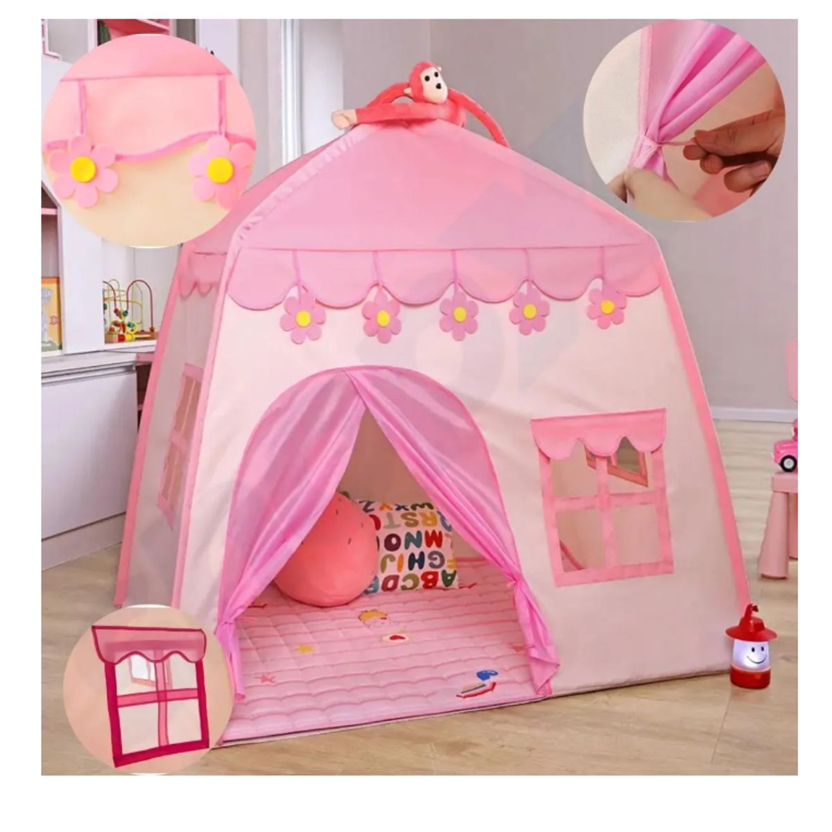 GENERICO - Carpa Infantil Niña Plegable rosada