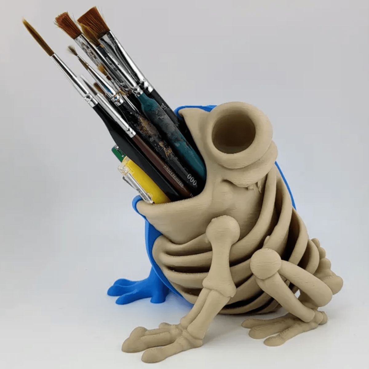 GENERICO - Soporte para bolígrafos - Esqueleto de Rana