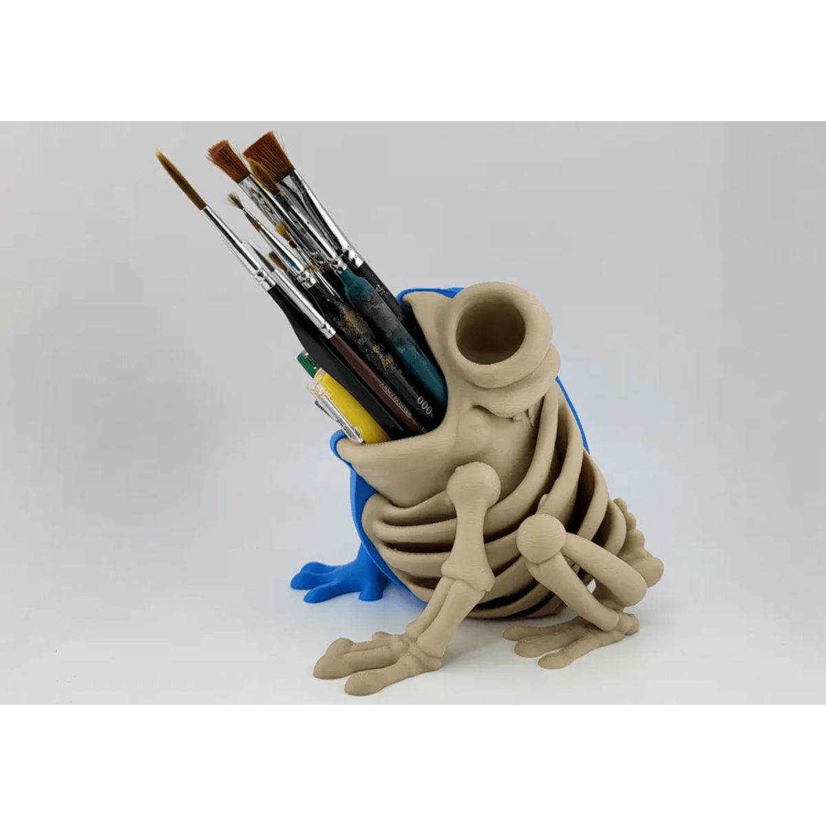 GENERICO - Soporte para bolígrafos - Esqueleto de Rana