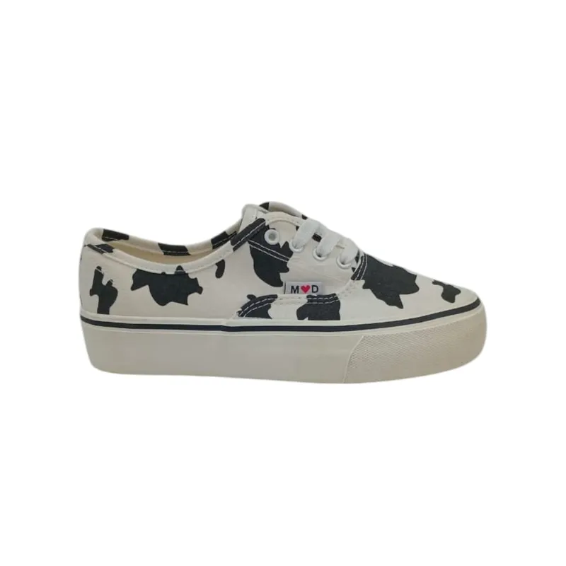 HERIEL - Zapatilla Blanca Print Mujer