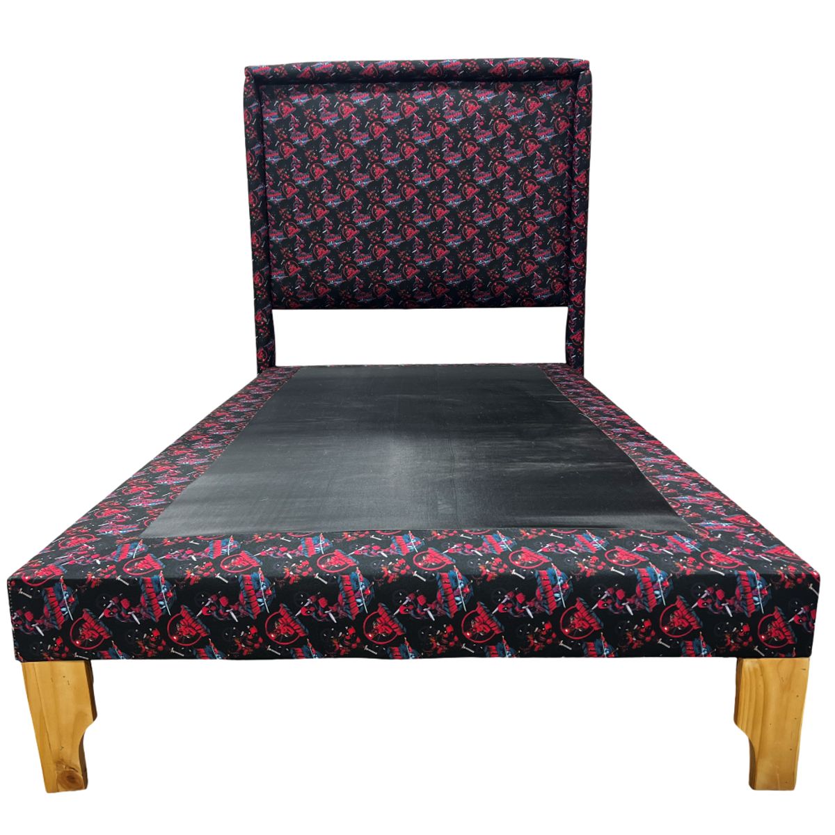 MUEBLES NEW - CAMA PLAZA Y MEDIA INFANTIL DEADPOOL.