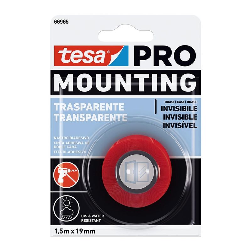 TESA - Cinta Doblefaz Tesa Pro Mounting Transparente 19mm X 5mts